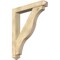 Ekena Millwork Funston Arts and Crafts Rough Sawn Bracket w/ Offset Brace, Douglas Fir, 6"W x 36"D x 44"H BKT0604X36X44FST03RDF - alternate 1